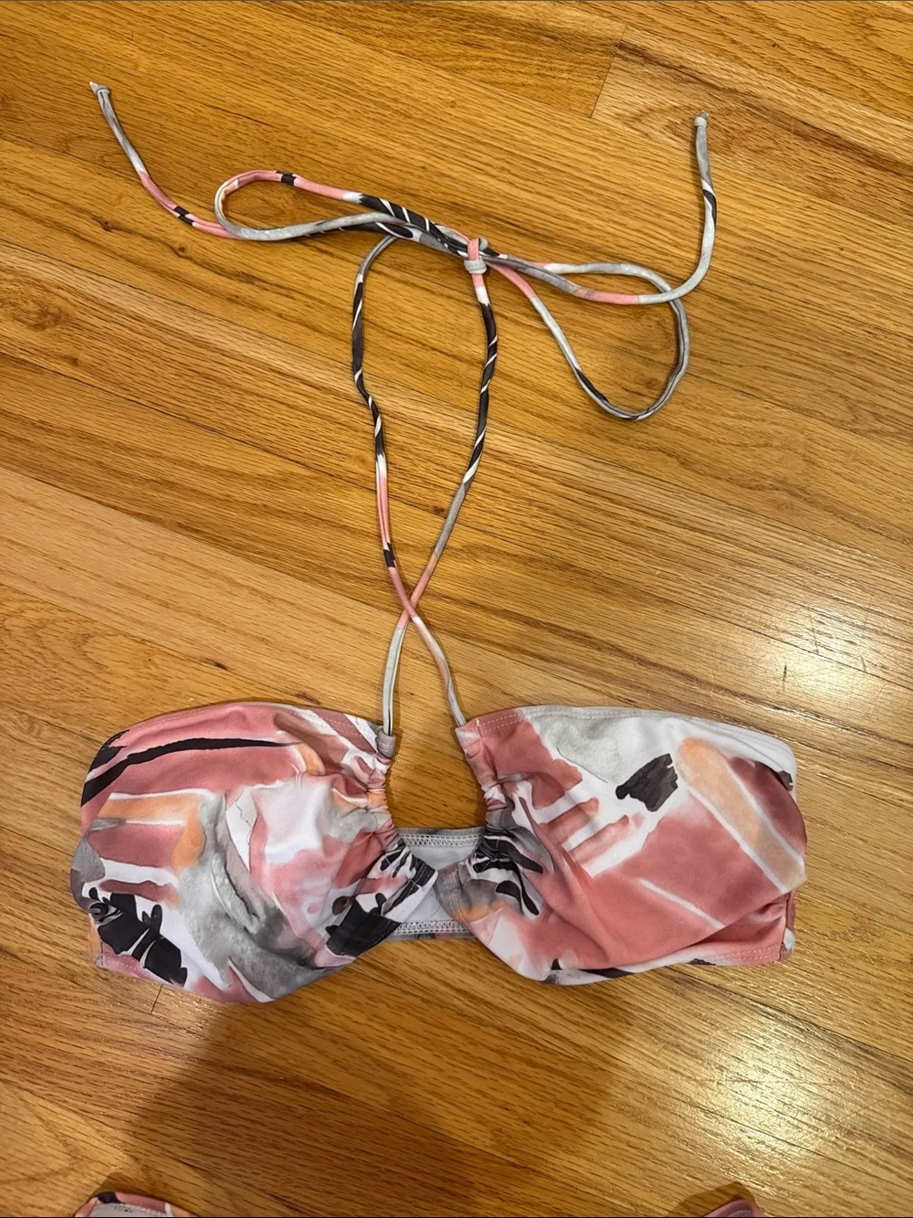 Brand New Abstract Three-Piece Bikini Set